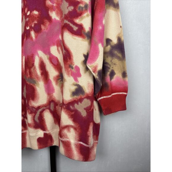 Natural Life Taylor Oversized Sweater Women's L/XL Colorful Abstract Art to Wear - Picture 4 of 10